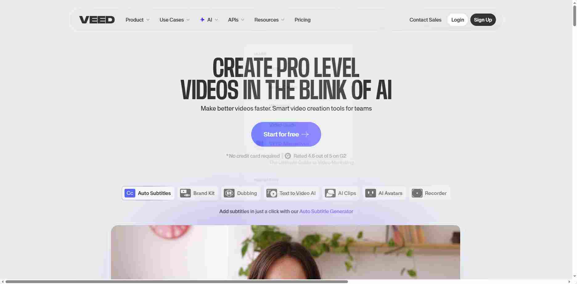 VEED - 专业级在线视频编辑器 | 自动字幕生成与AI数字人视频制作